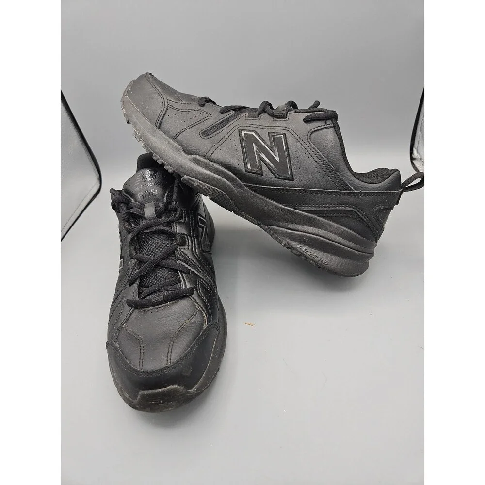 New Balance MX608v5 Slip Resistant Black Leather MX608AB5 Men's Size 9.5 D